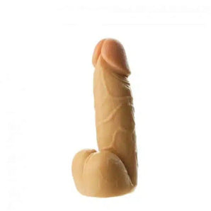 Prowler Realistic Dildo With Suction Base Dong and Balls Flesh 7in - Room Aromas